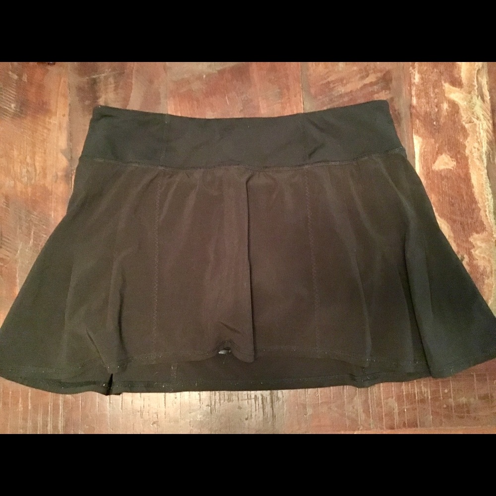 Black Lulu Running Skirt
